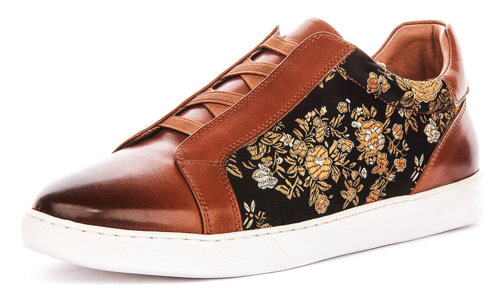 Asher Smart Slip On Sneaker In Brown Floral