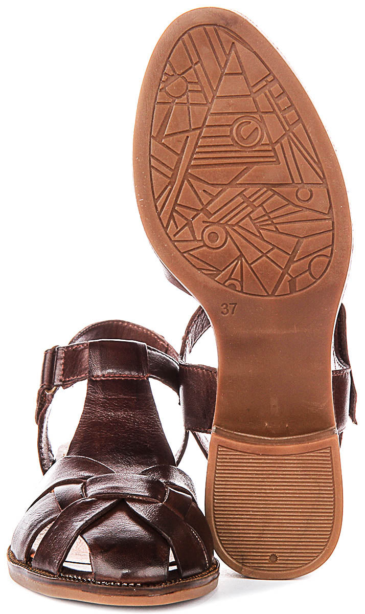Sabrina Fishermen Sandal In Brown