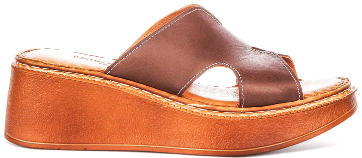 Salma Cushioned Sandal In Brown