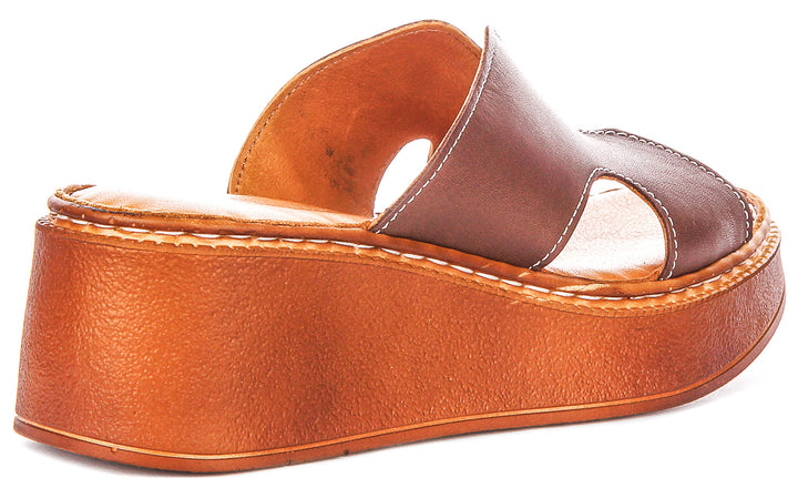 Salma Cushioned Sandal In Brown