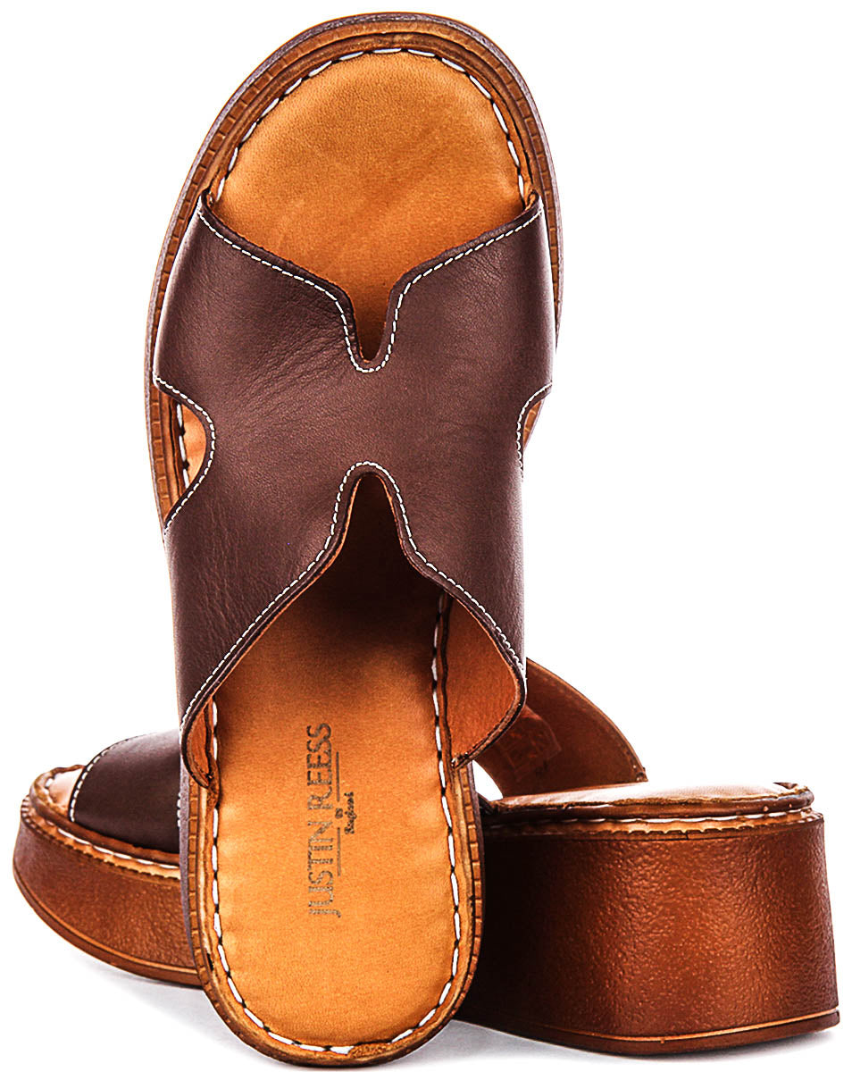 Salma Cushioned Sandal In Brown