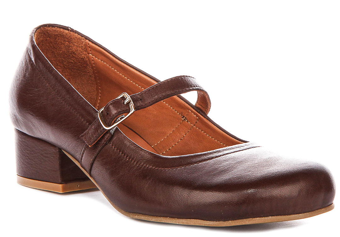Orla Heel Mary Jane In Brown