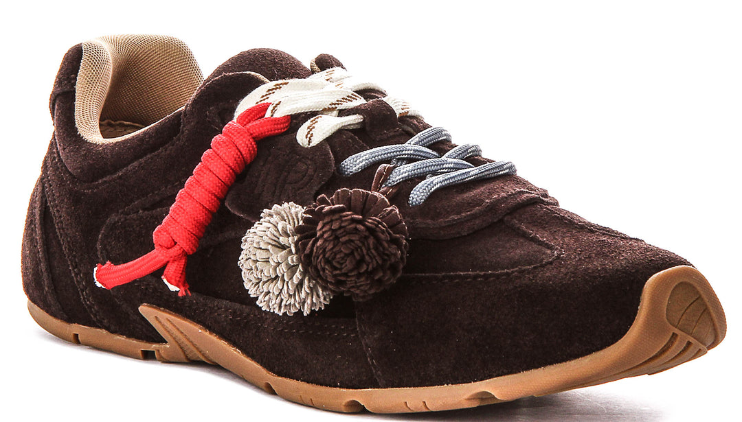 Jodi Low Profile Shoes  In Brown