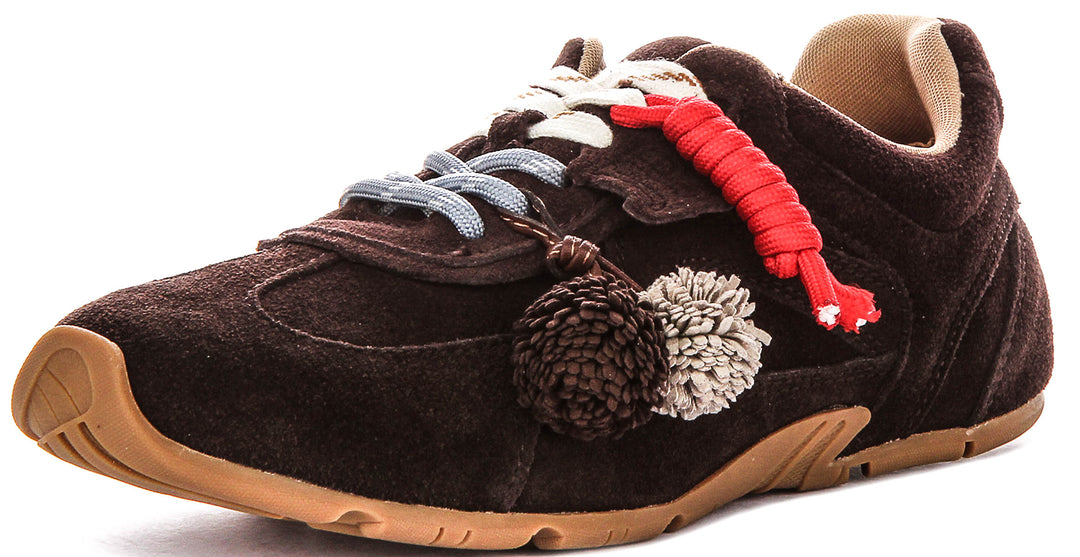 Jodi Low Profile Shoes  In Brown