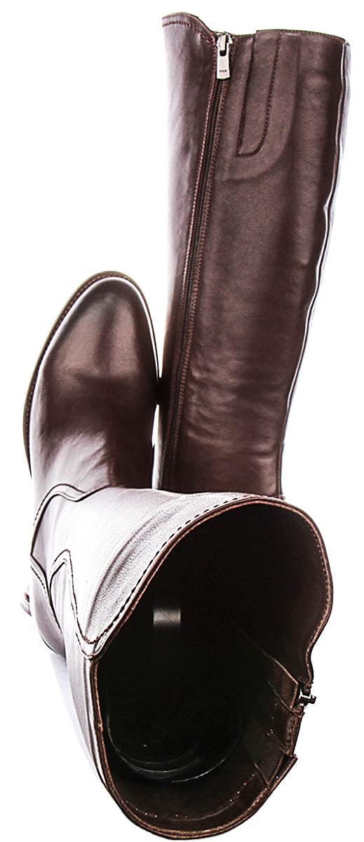 Eden Riding Boots In Brown
