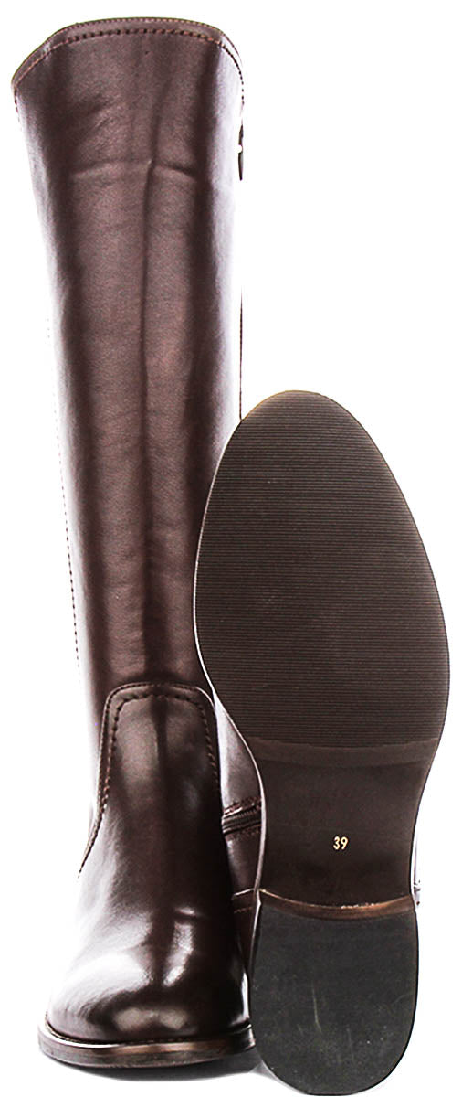 Eden Riding Boots In Brown