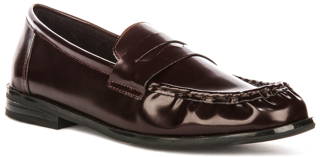 Rayleigh In Hi Shine Burgundy Loafer
