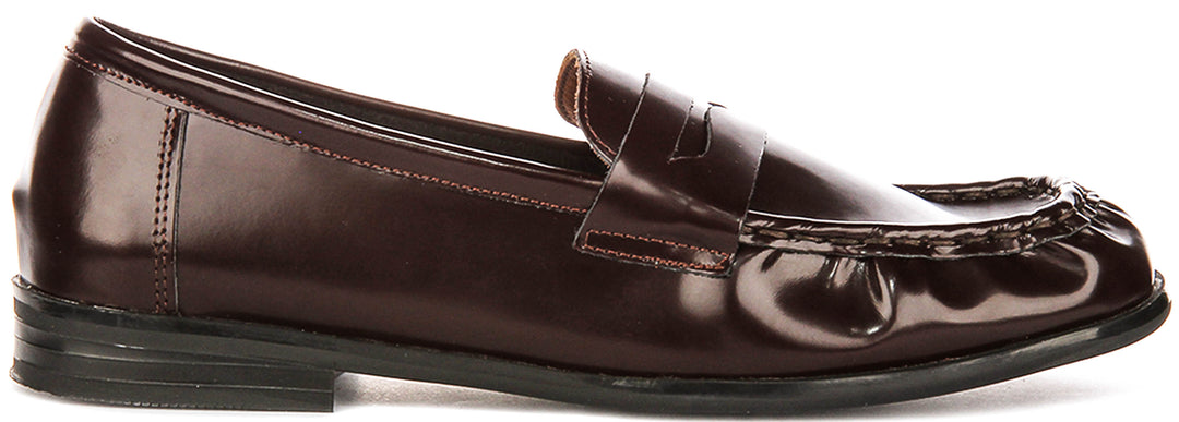 Rayleigh In Hi Shine Burgundy Loafer