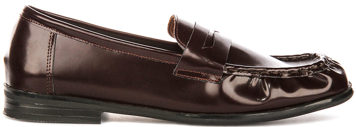 Rayleigh In Hi Shine Burgundy Loafer