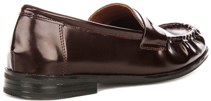 Rayleigh In Hi Shine Burgundy Loafer