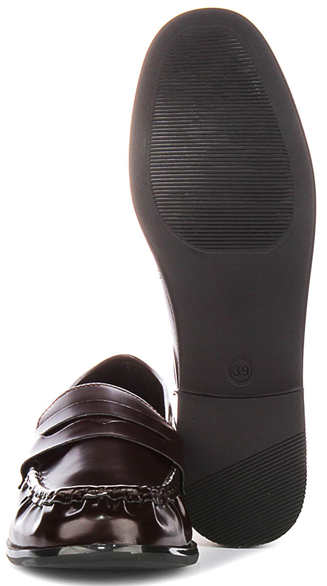 Rayleigh In Hi Shine Burgundy Loafer