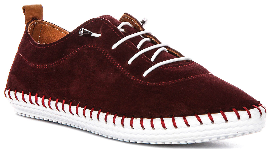 Lexi 2 Suede In Burgundy