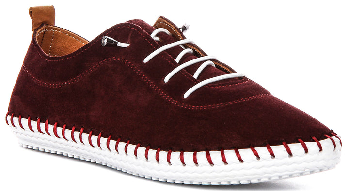 Lexi 2 Suede In Burgundy