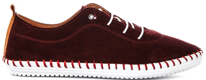 Lexi 2 Suede In Burgundy