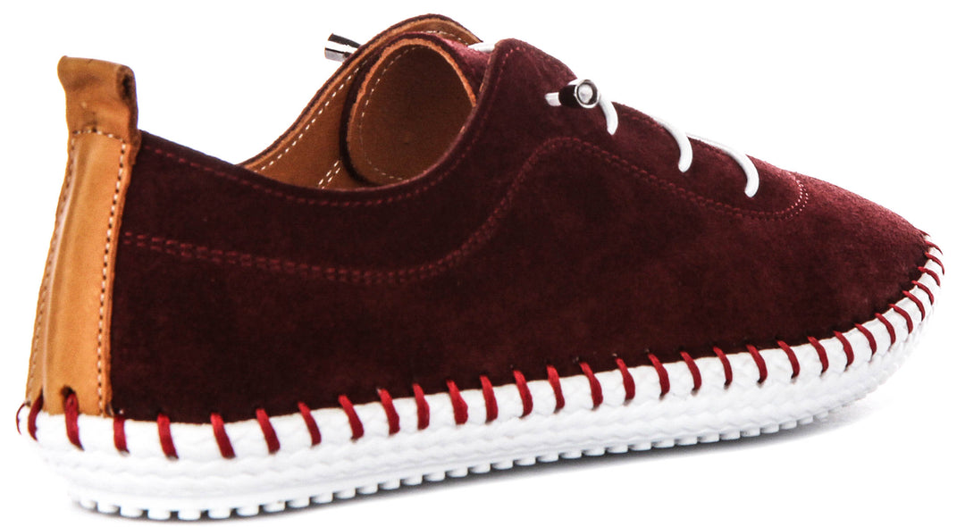 Lexi 2 Suede In Burgundy