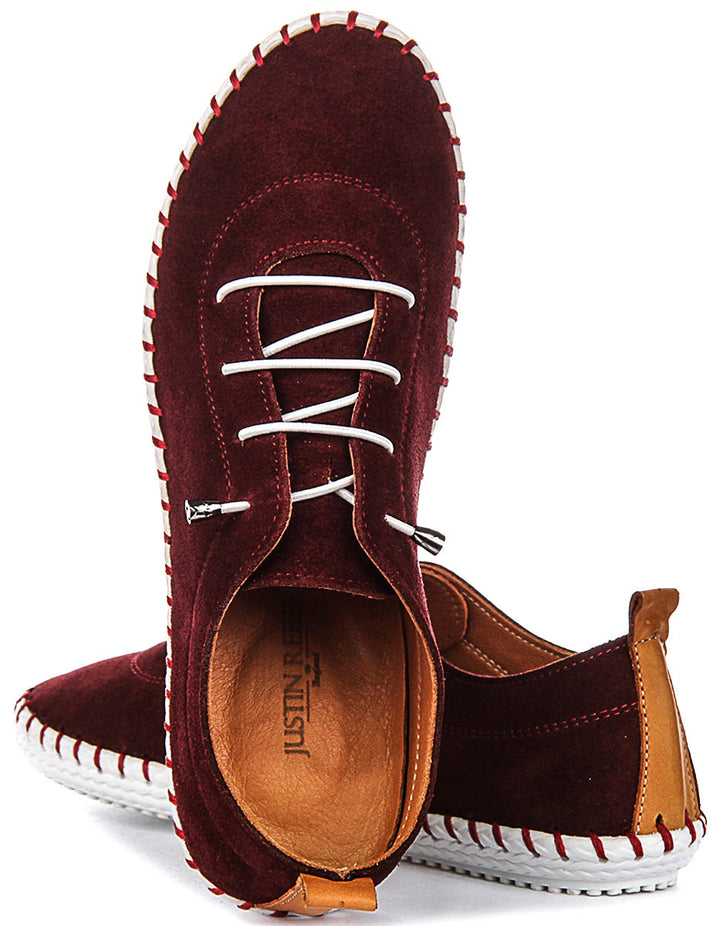 Lexi 2 Suede In Burgundy