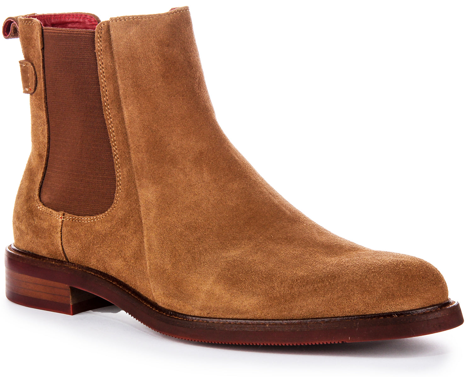 Luiz In Camel | Suede Chelsea Ankle Boots for Men – Justin Reess