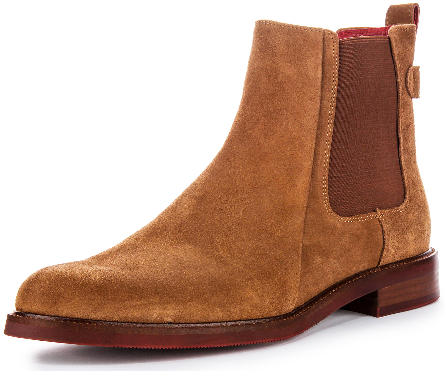Luiz In Camel | Suede Chelsea Ankle Boots for Men – Justin Reess