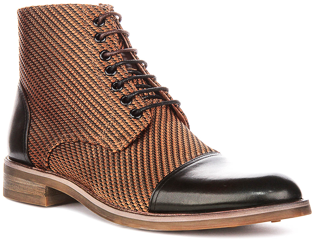 Pete In Choco Brown Oxford Boots