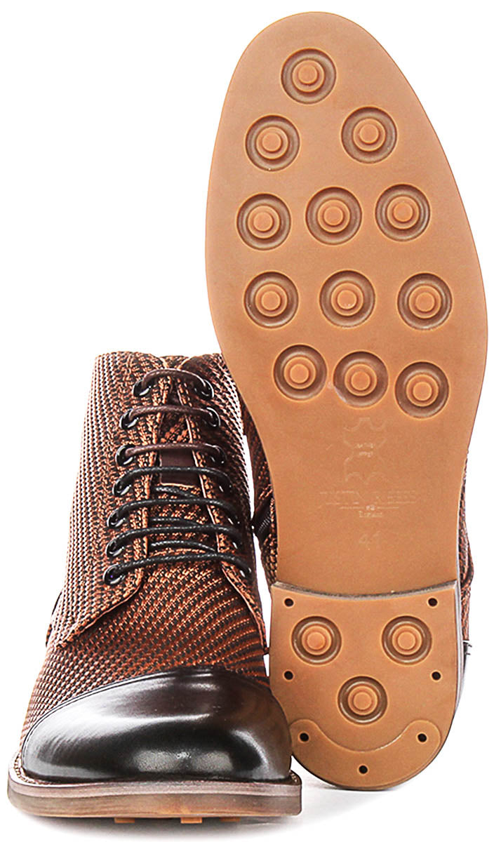 Pete In Choco Brown Oxford Boots