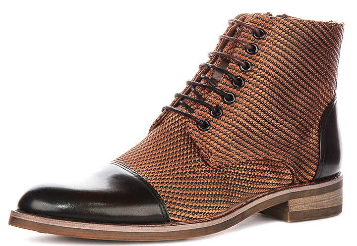 Pete In Choco Brown Oxford Boots