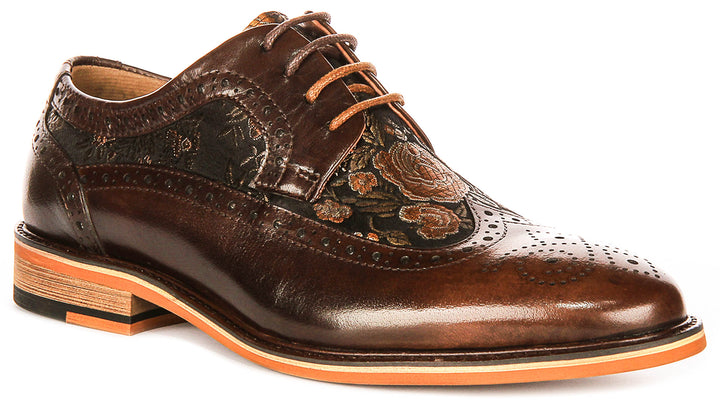 Ross Womens In Dark Brown Brogues