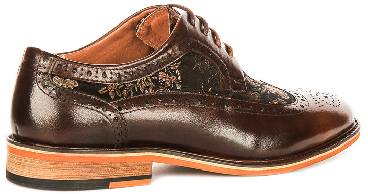 Ross Womens In Dark Brown Brogues