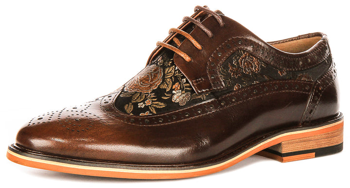 Ross Womens In Dark Brown Brogues