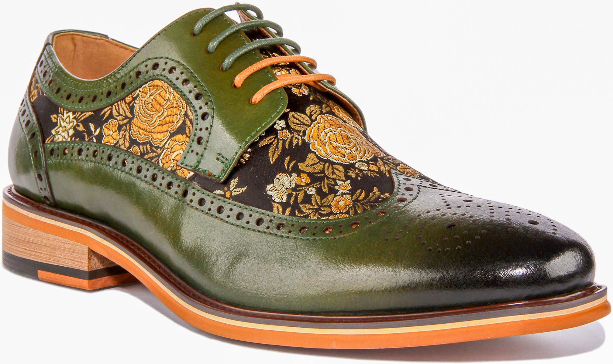 Green hotsell brogues mens