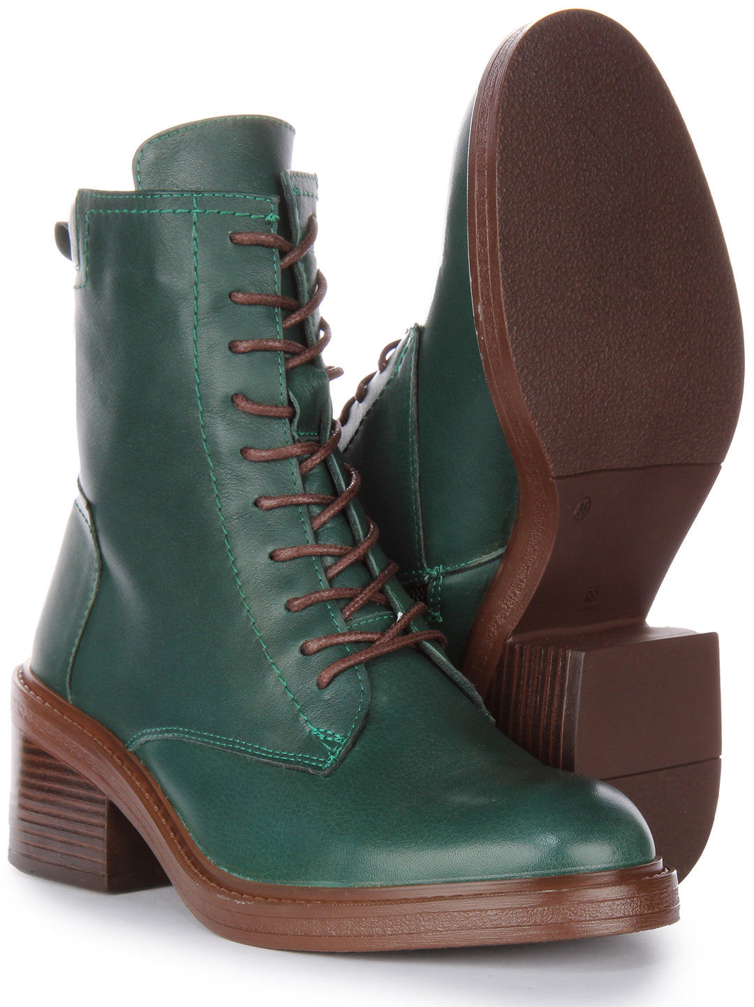 Lydia Ankle Boots In Green