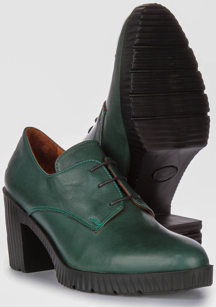 Eden Heel Shoes In Green