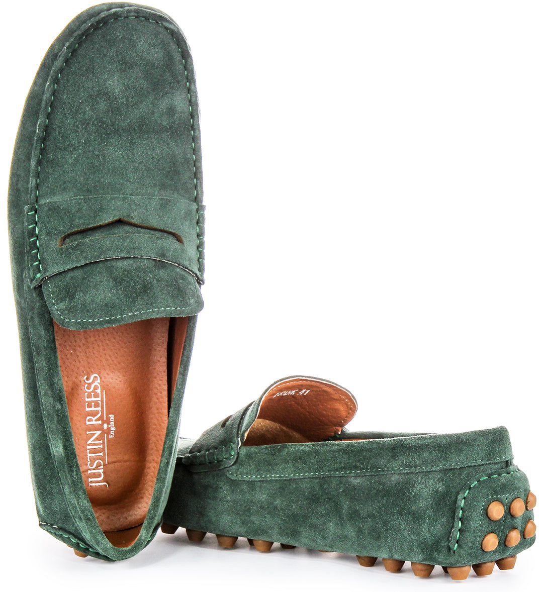 Frank Driving Loafers In Green