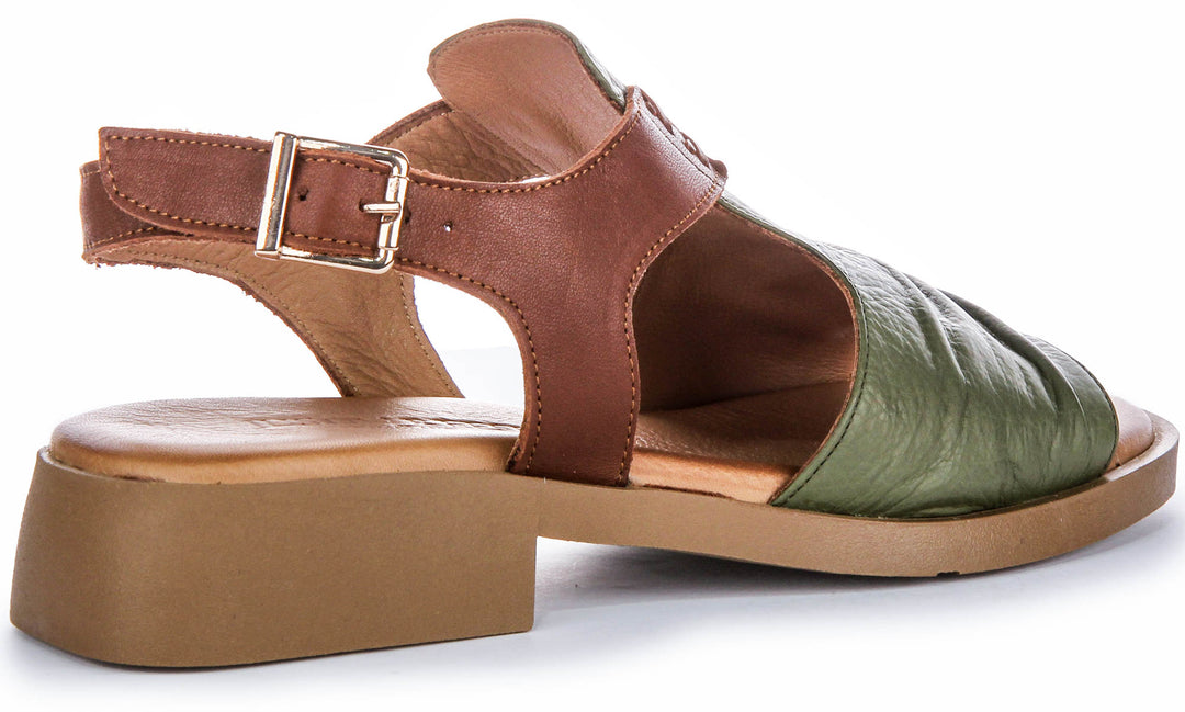 Jaden Flat Sandal In Green