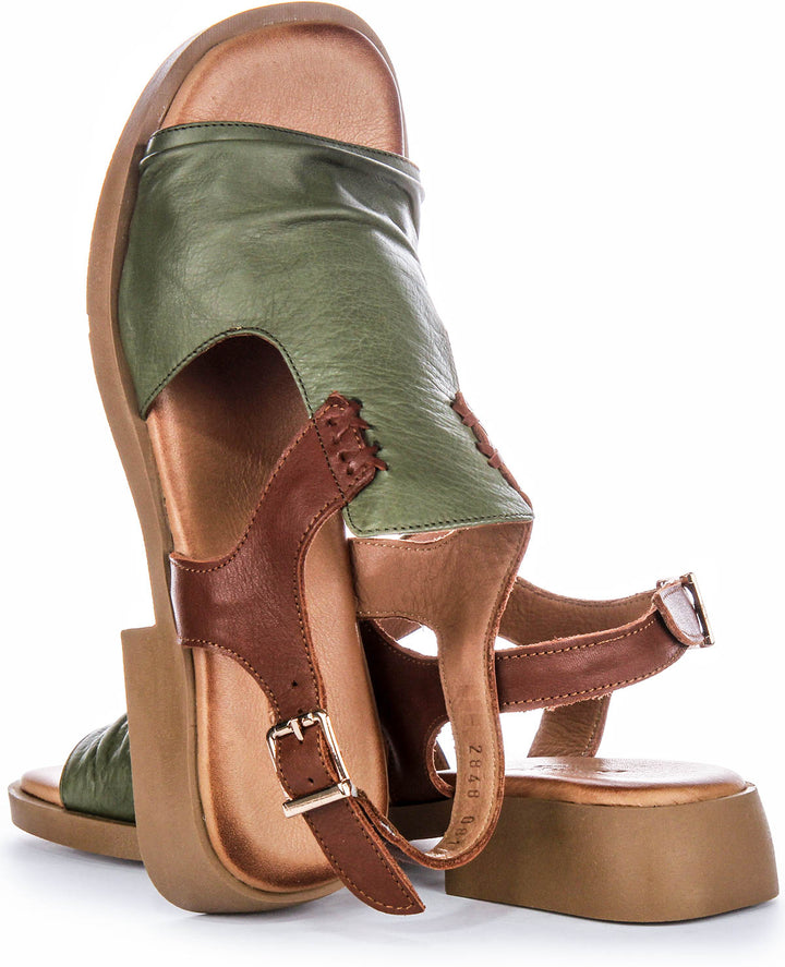 Jaden Flat Sandal In Green