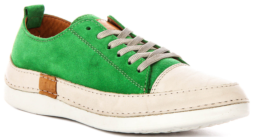 Sammy Suede Cushioned Shoes In Green