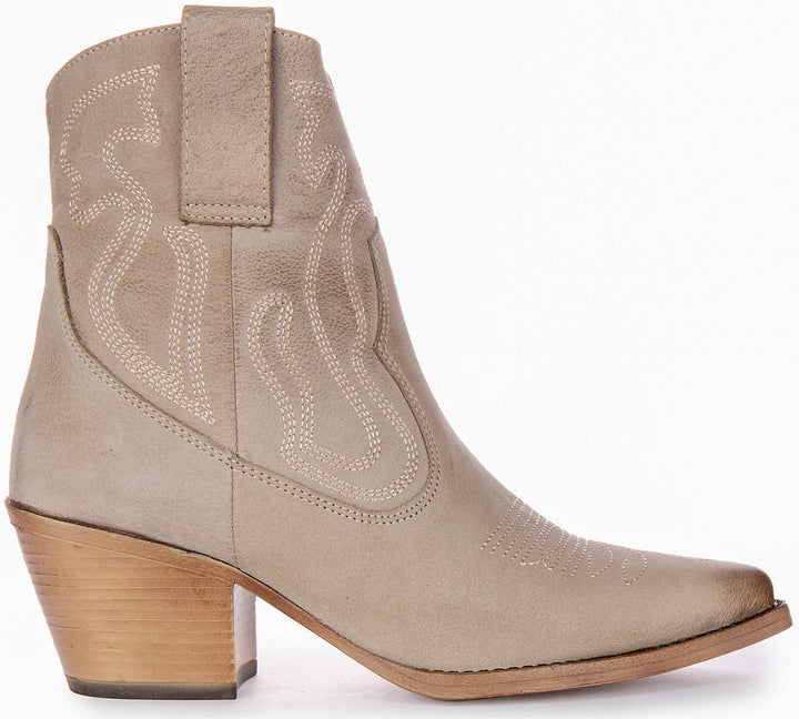 Nova Ankle Boots In Grey
