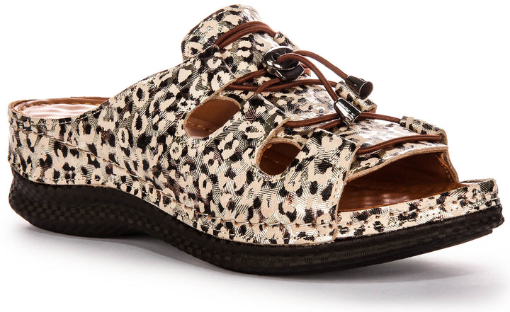 Kinsley Soft Footbed Sandals In Leopard