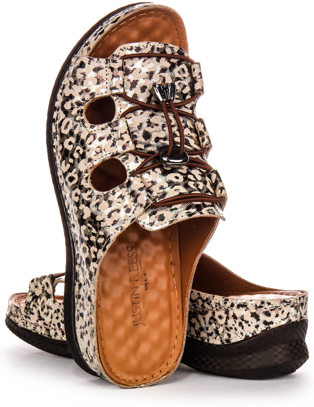 Kinsley Soft Footbed Sandals In Leopard