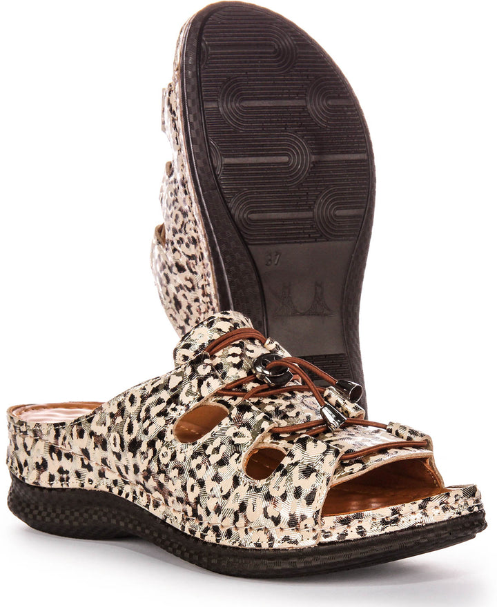 Kinsley Soft Footbed Sandals In Leopard