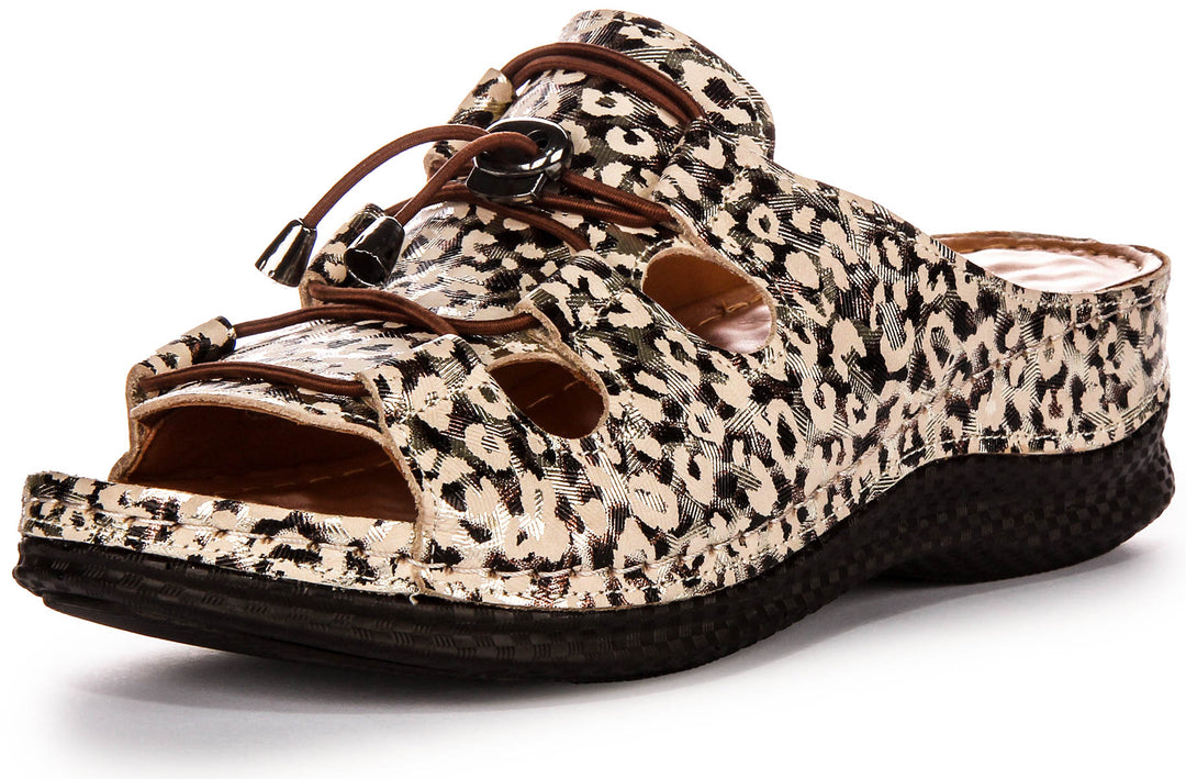 Kinsley Soft Footbed Sandals In Leopard