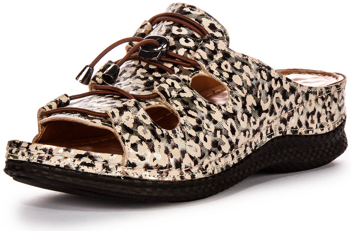 Kinsley Soft Footbed Sandals In Leopard