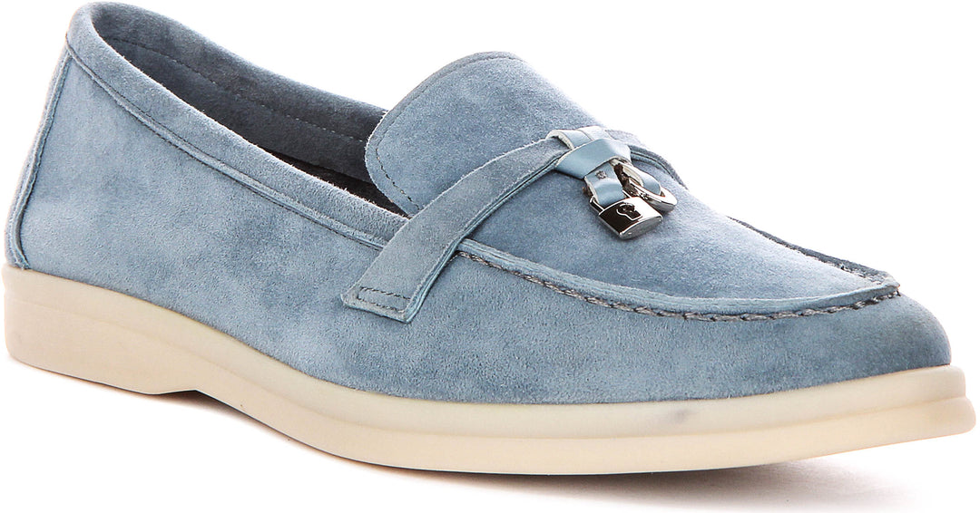 Emma Loafer In Light Blue