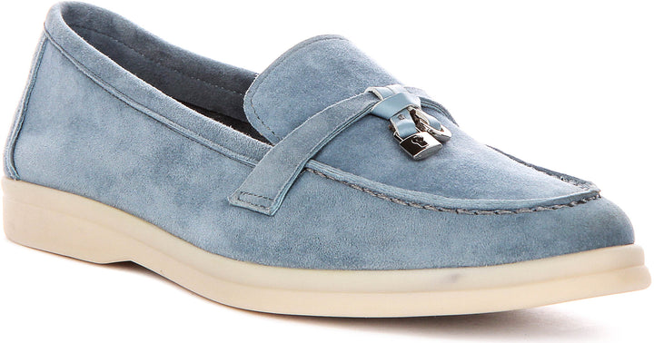 Emma Loafer In Light Blue