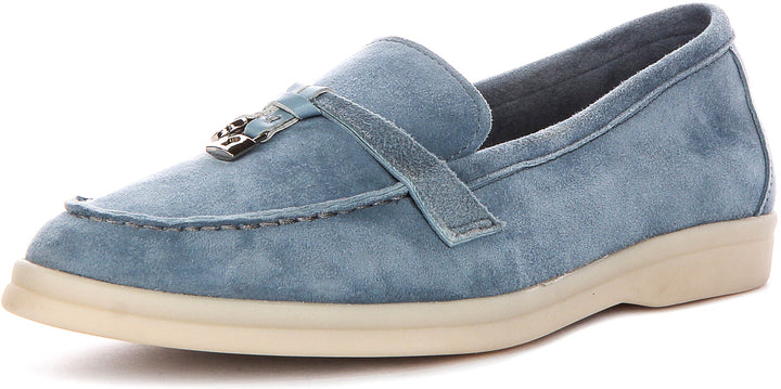 Emma Loafer In Light Blue