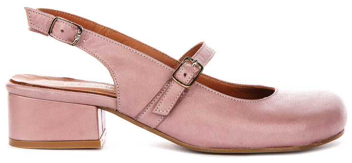 Summer Slingback Mary Jane In Light Pink