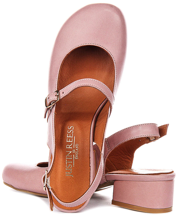 Summer Slingback Mary Jane In Light Pink