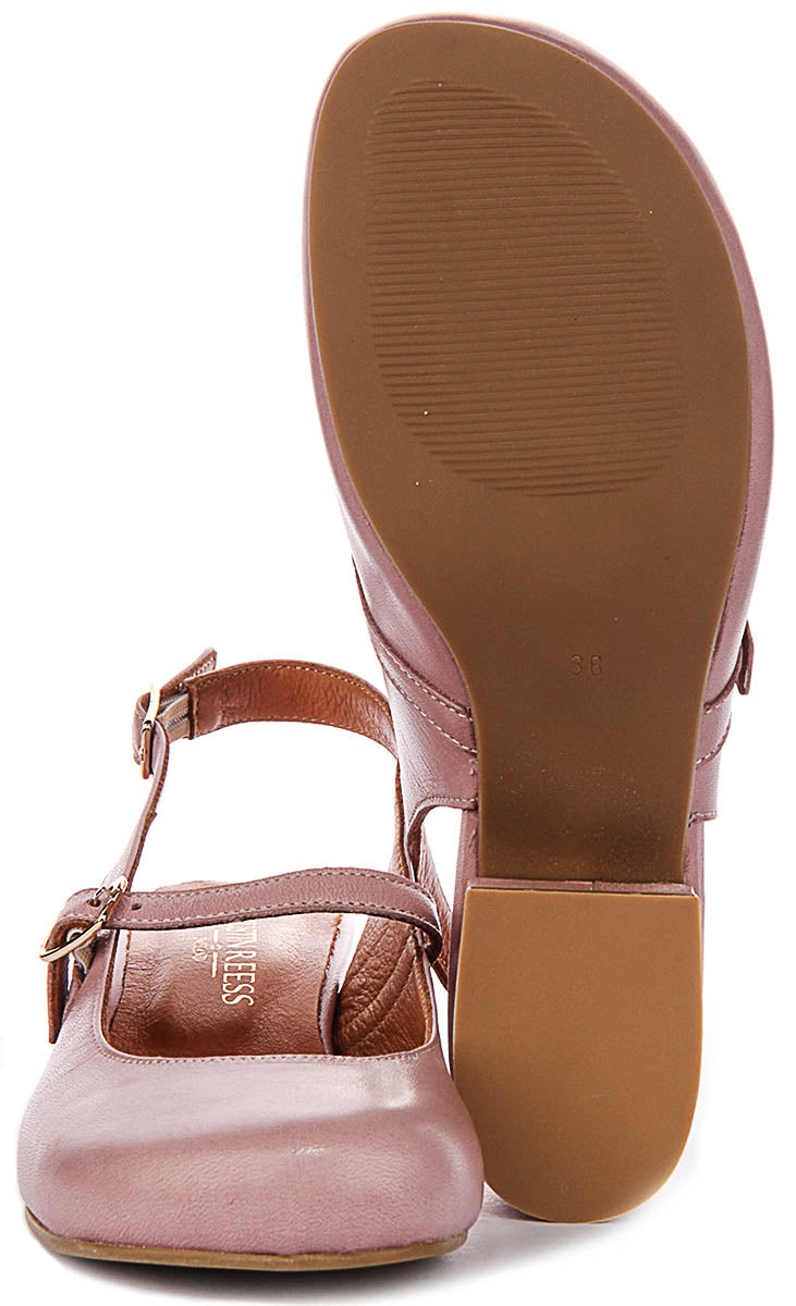 Summer Slingback Mary Jane In Light Pink