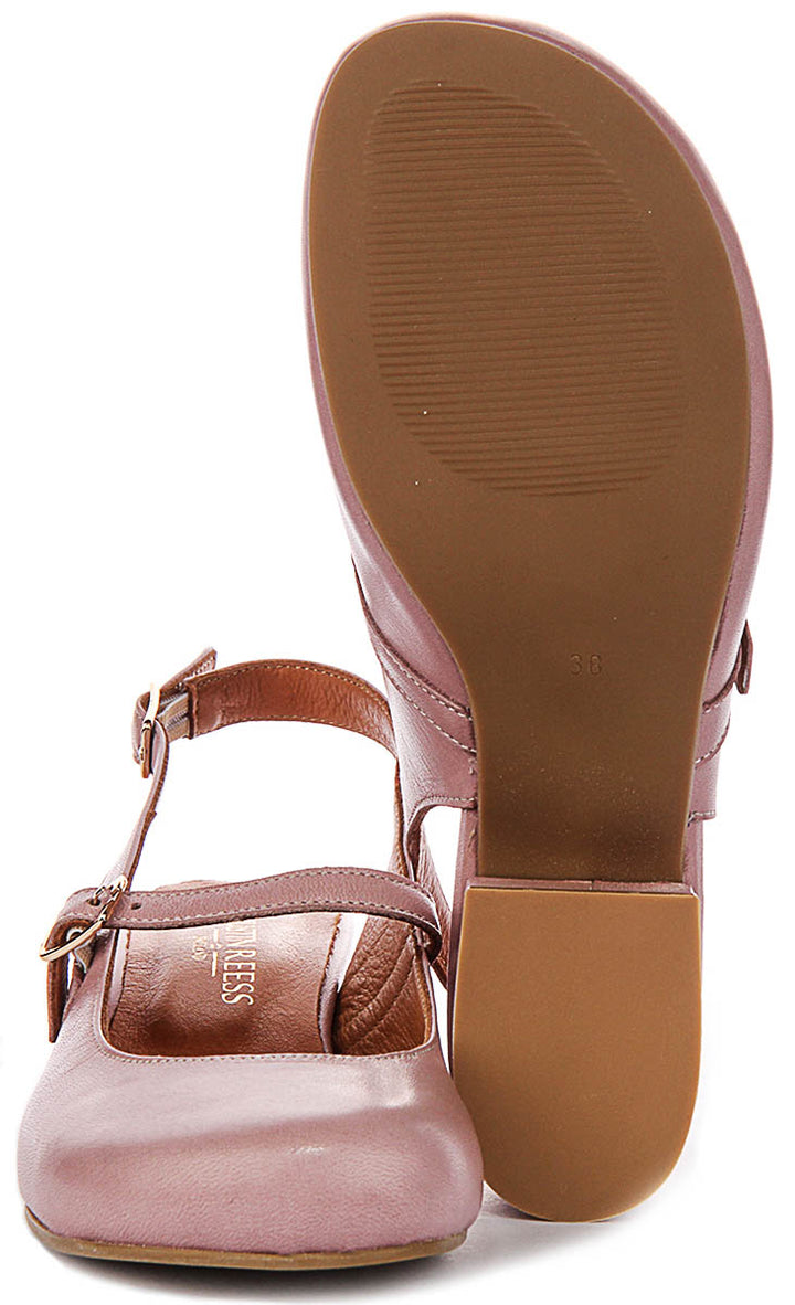 Summer Slingback Mary Jane In Light Pink