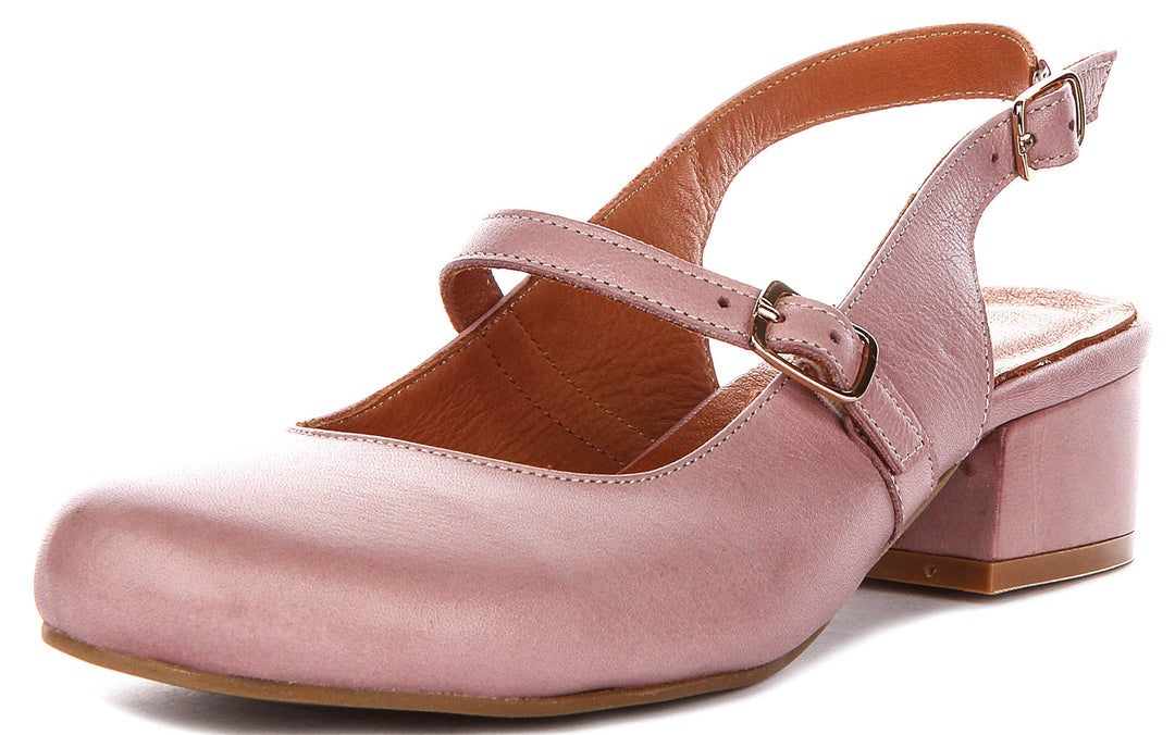 Summer Slingback Mary Jane In Light Pink