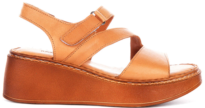 Emmy Cushioned Sandal In Light Tan